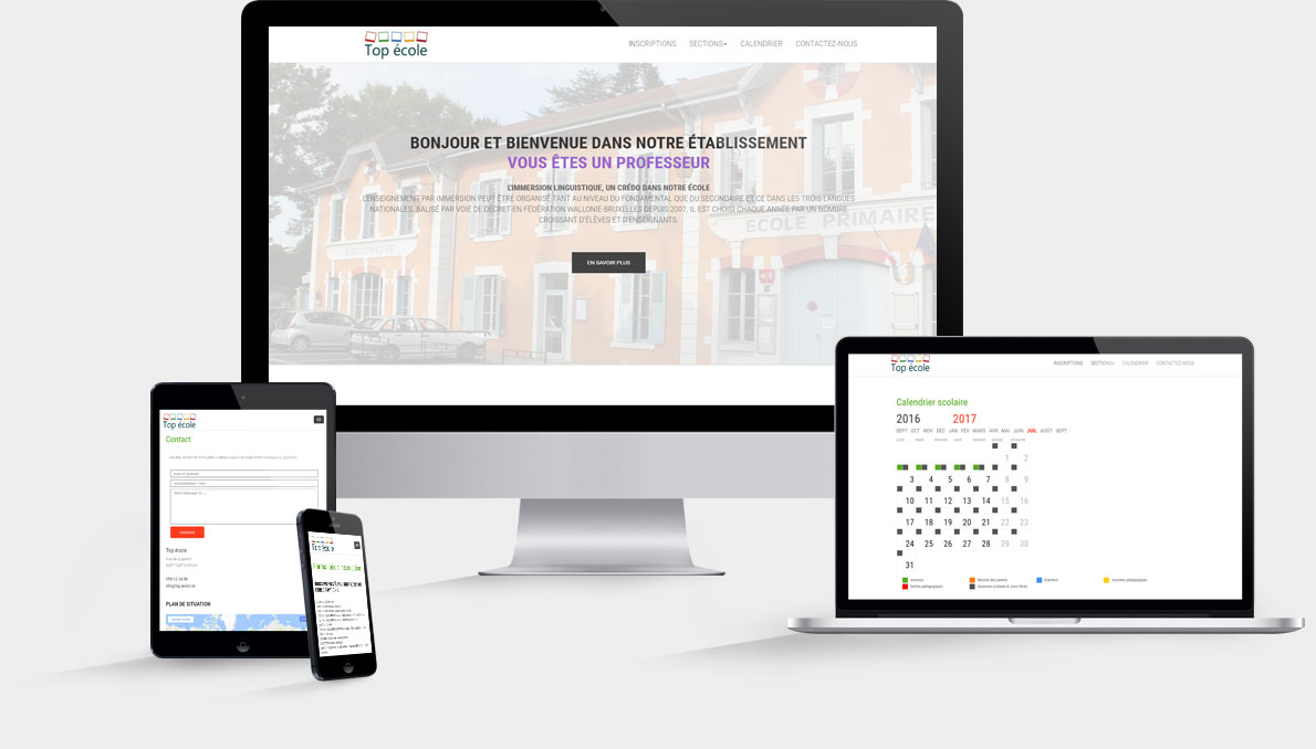 Découvrez nos offres de sites web - modèle TIMER